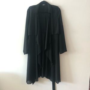 Black sheer trench coat kimono 🖤